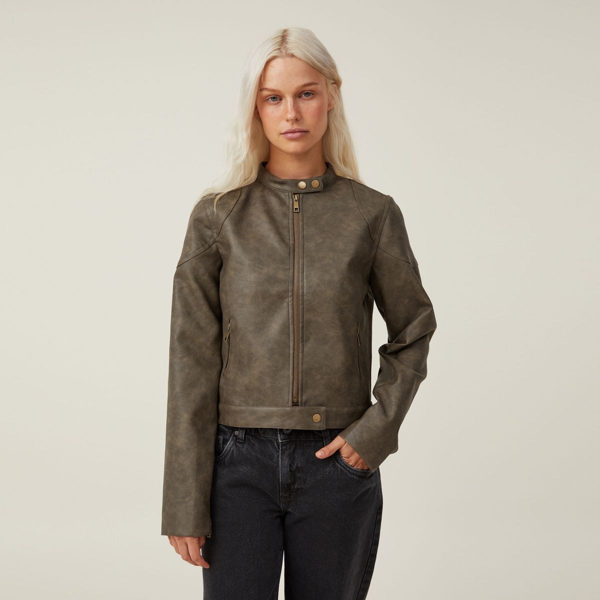 COTTON ON - Chaqueta Moto Pu Mujer Cotton On