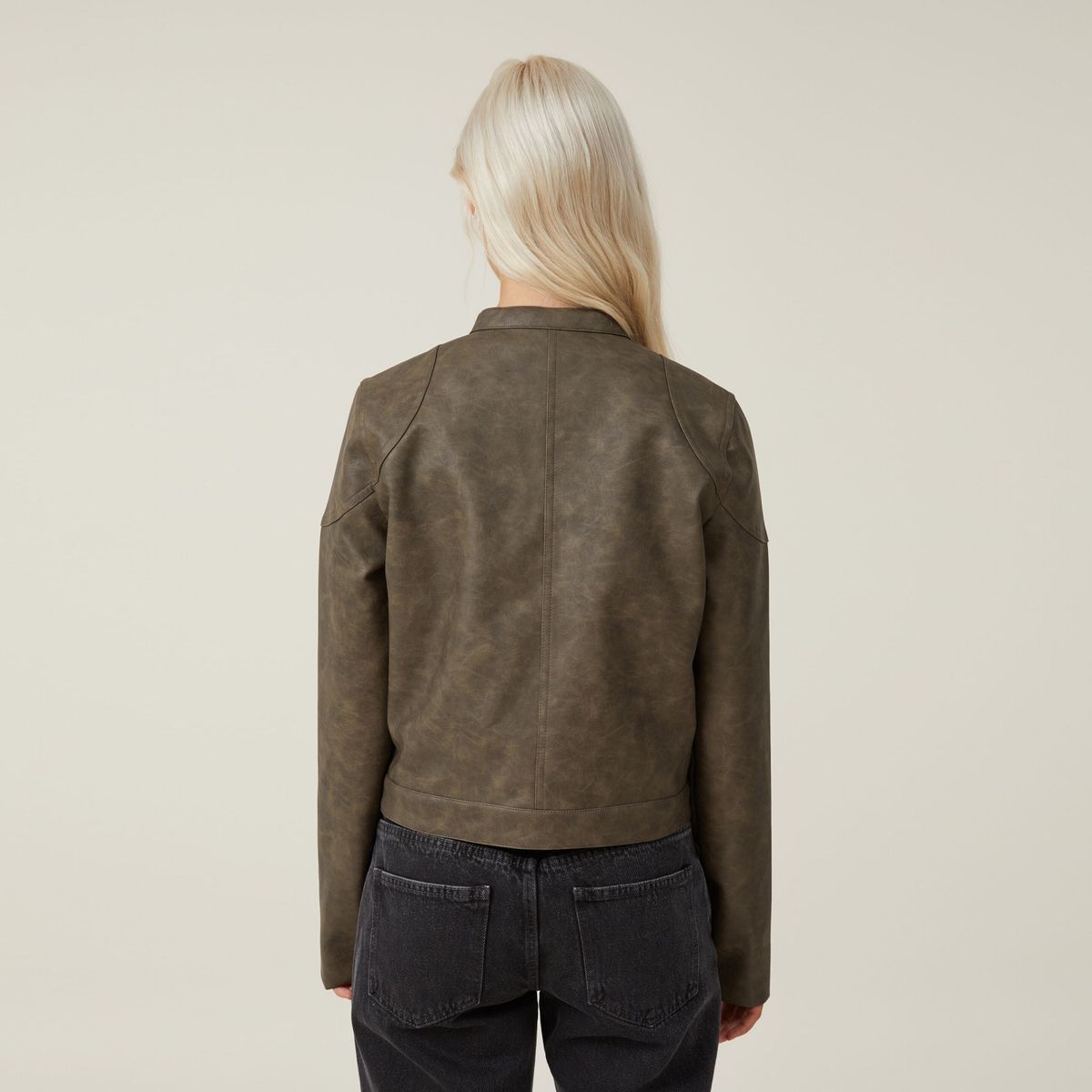 COTTON ON - Chaqueta Moto Pu Mujer Cotton On