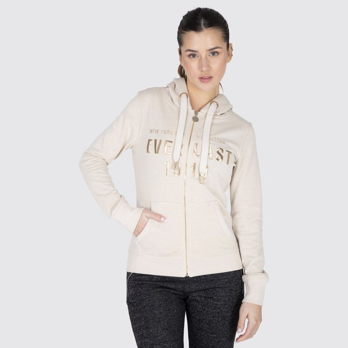 EVERLAST - Polerón Con Cierre Mujer Everlast