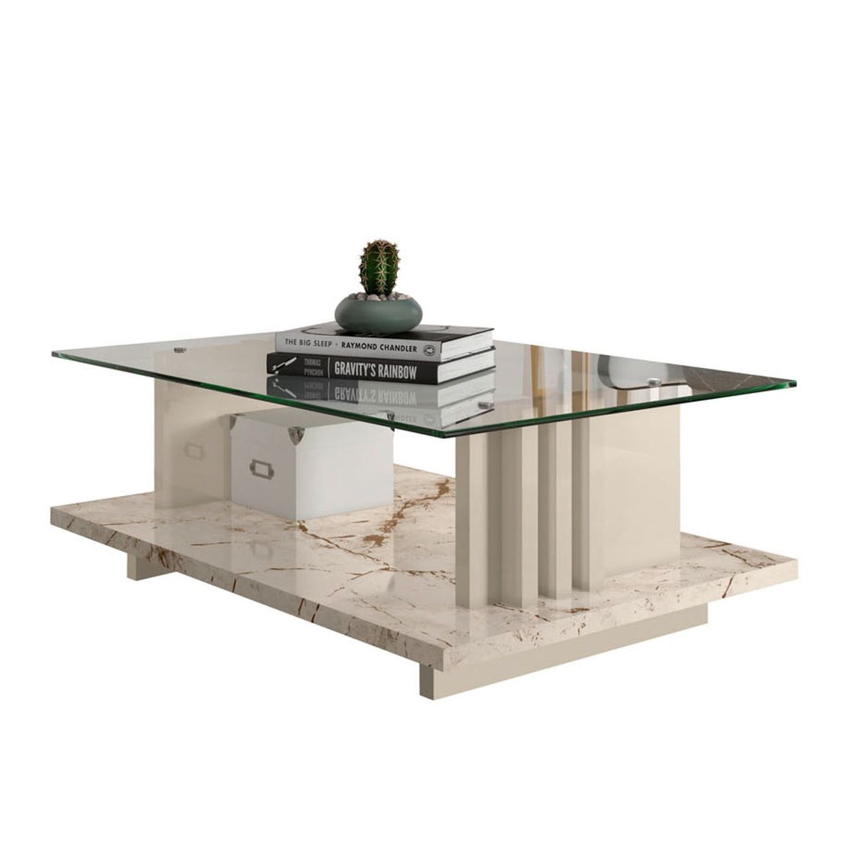 ALTAVISION - Mesa de Centro Calacata Rectangular Altavision