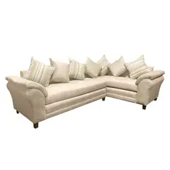 LIVING FACTORY - Sofá Seccional Derecho Felpa New Caprich