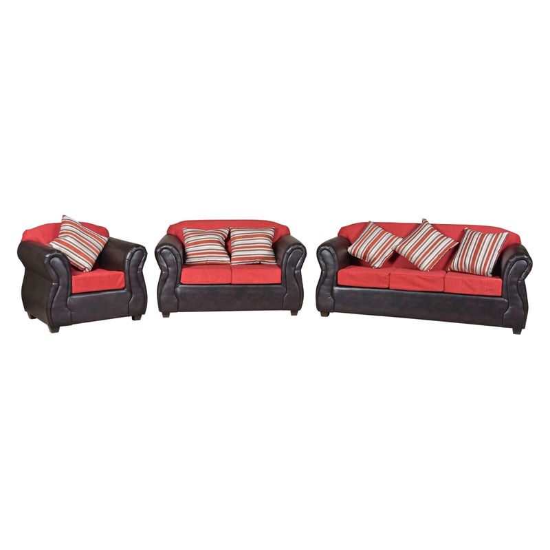 JDO & DESIGN - Living 3-2-1 Cuerpos Ancona Cuero Sintetico Jdo & Design