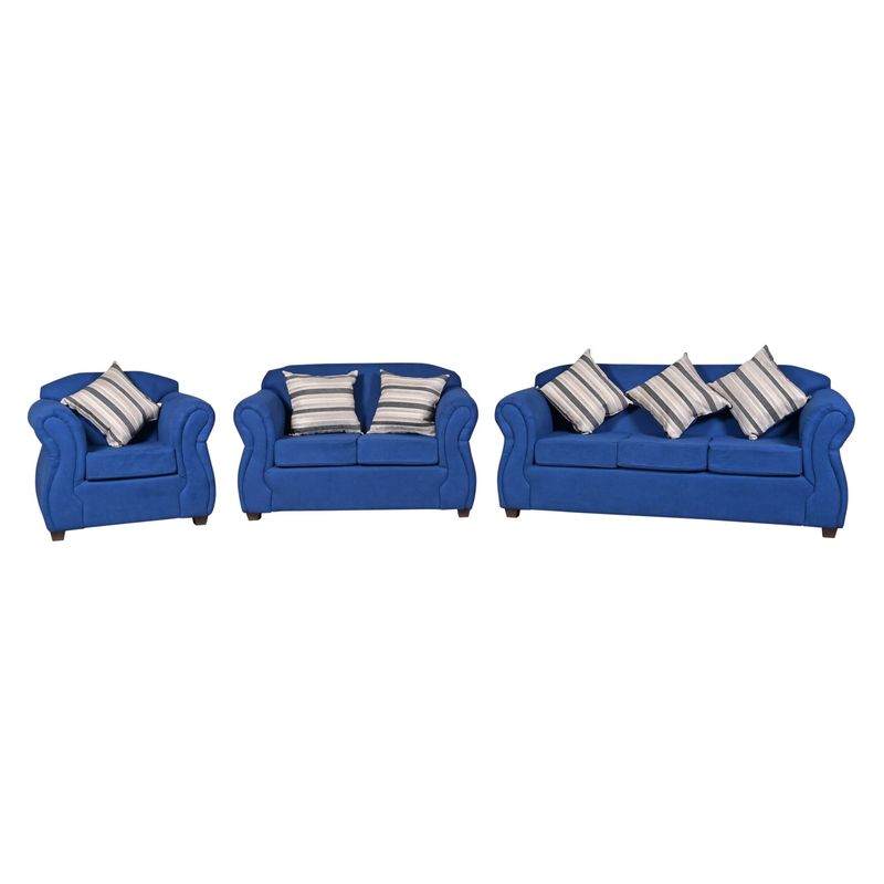 JDO & DESIGN - Living 3-2-1 Cuerpos Molise Tela Jdo & Design