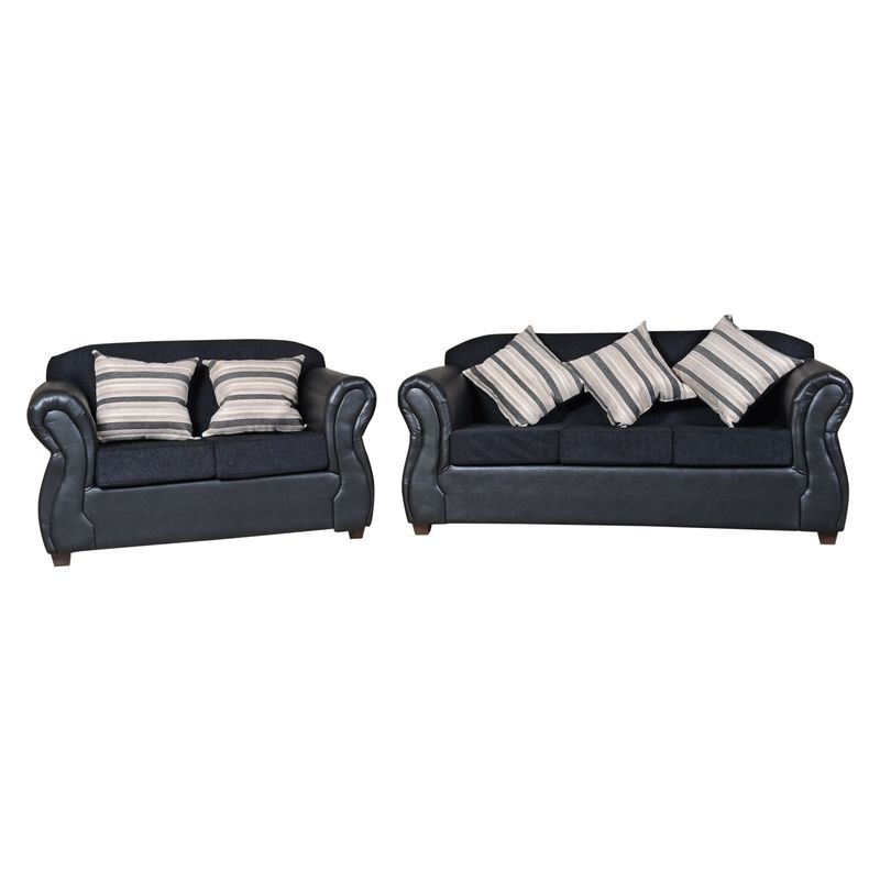 JDO & DESIGN - Living 3-2 Cuerpos Ancona Cuero Sintetico Jdo & Design