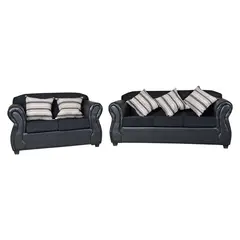 JDO & DESIGN - Living 3-2 Cuerpos Ancona Cuero Sintetico