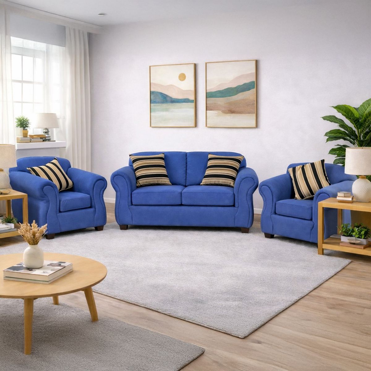 JDO & DESIGN - Living 2-1-1 Cuerpos Molise Tela Jdo & Design