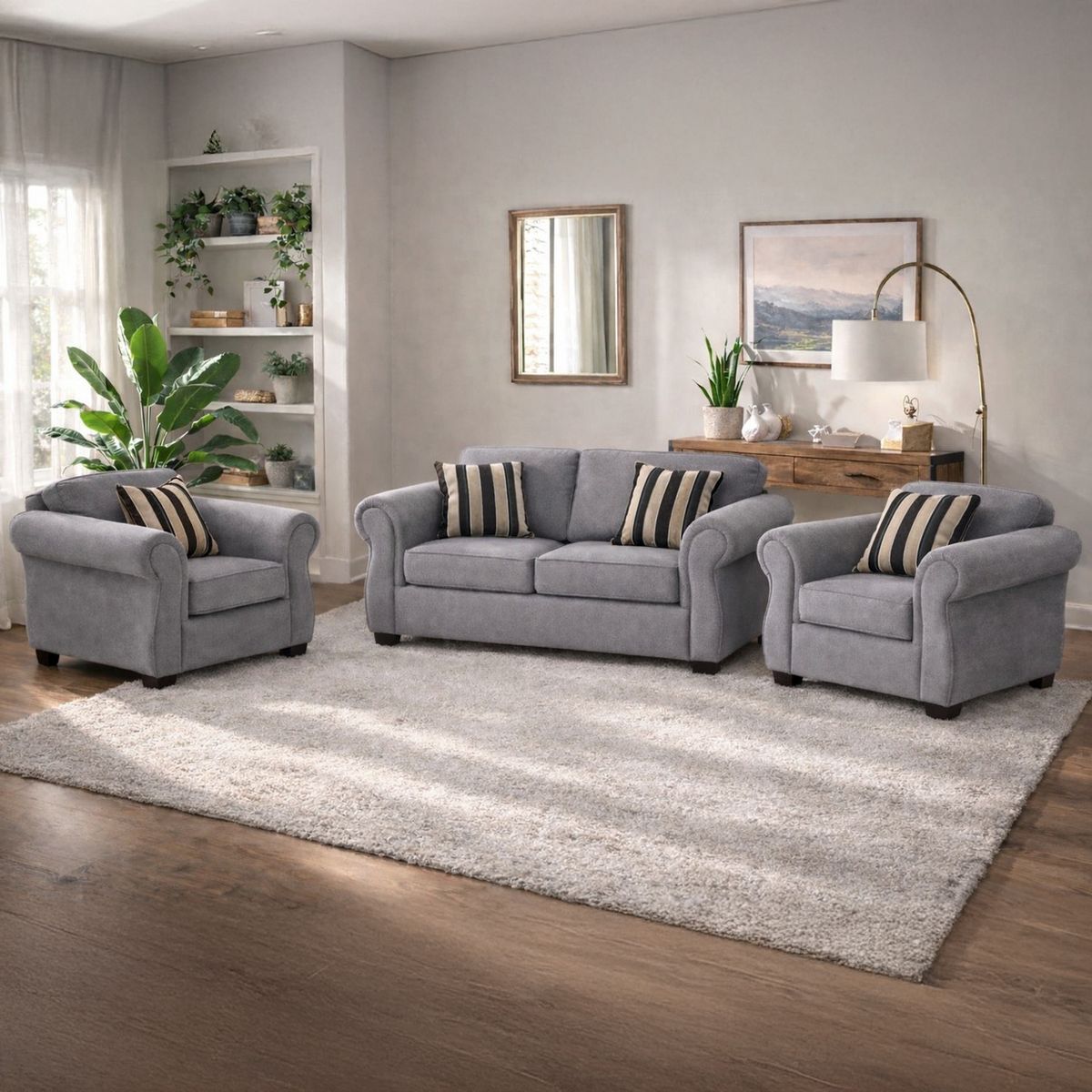 JDO & DESIGN - Living 2-1-1 Cuerpos Molise Tela Jdo & Design