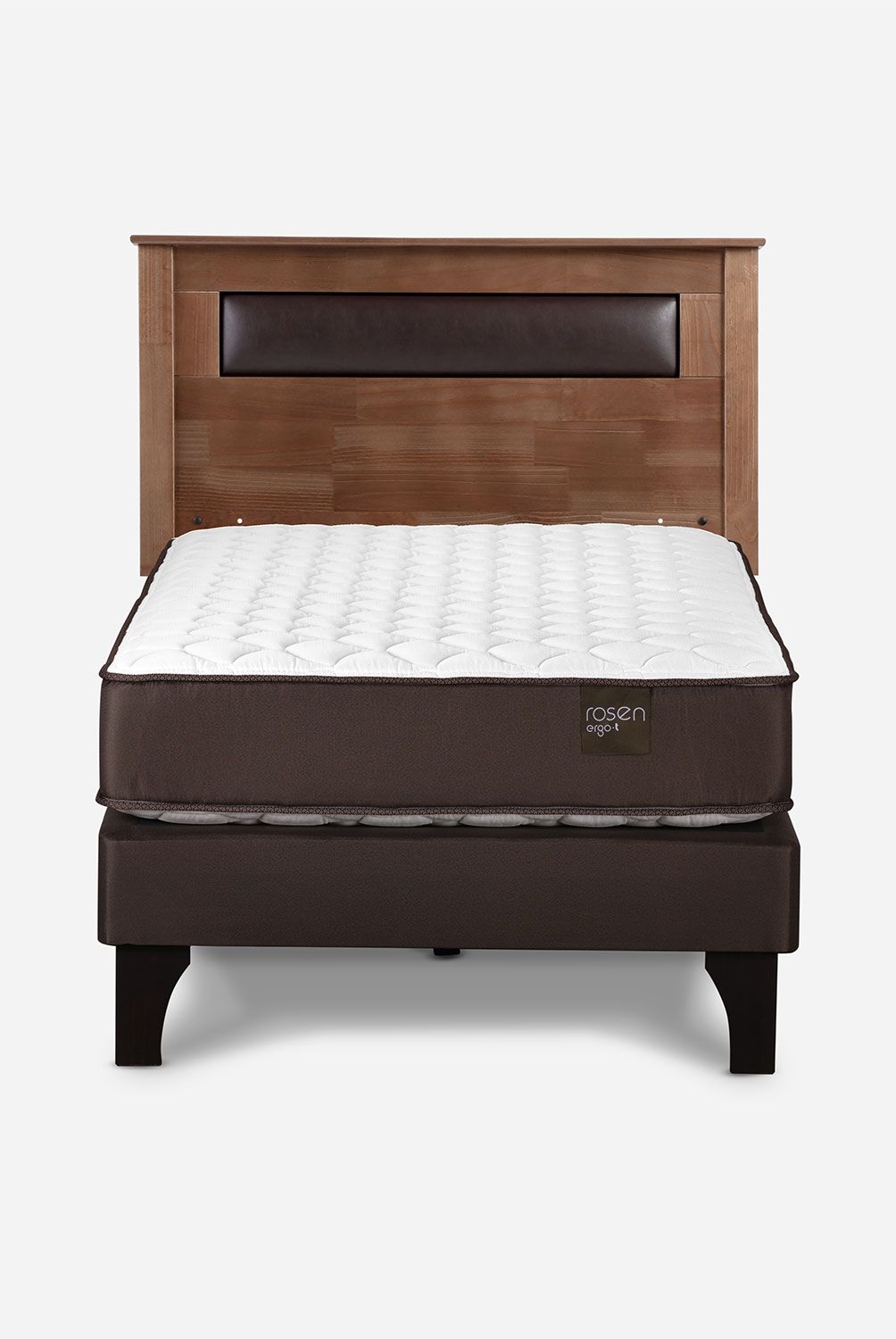 ROSEN - Cama Europea Ergo T 1.5 Plazas + Respaldo Rosen
