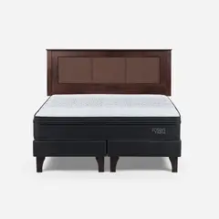 ROSEN - Cama Europea Tempo 2 Plazas + Respaldo