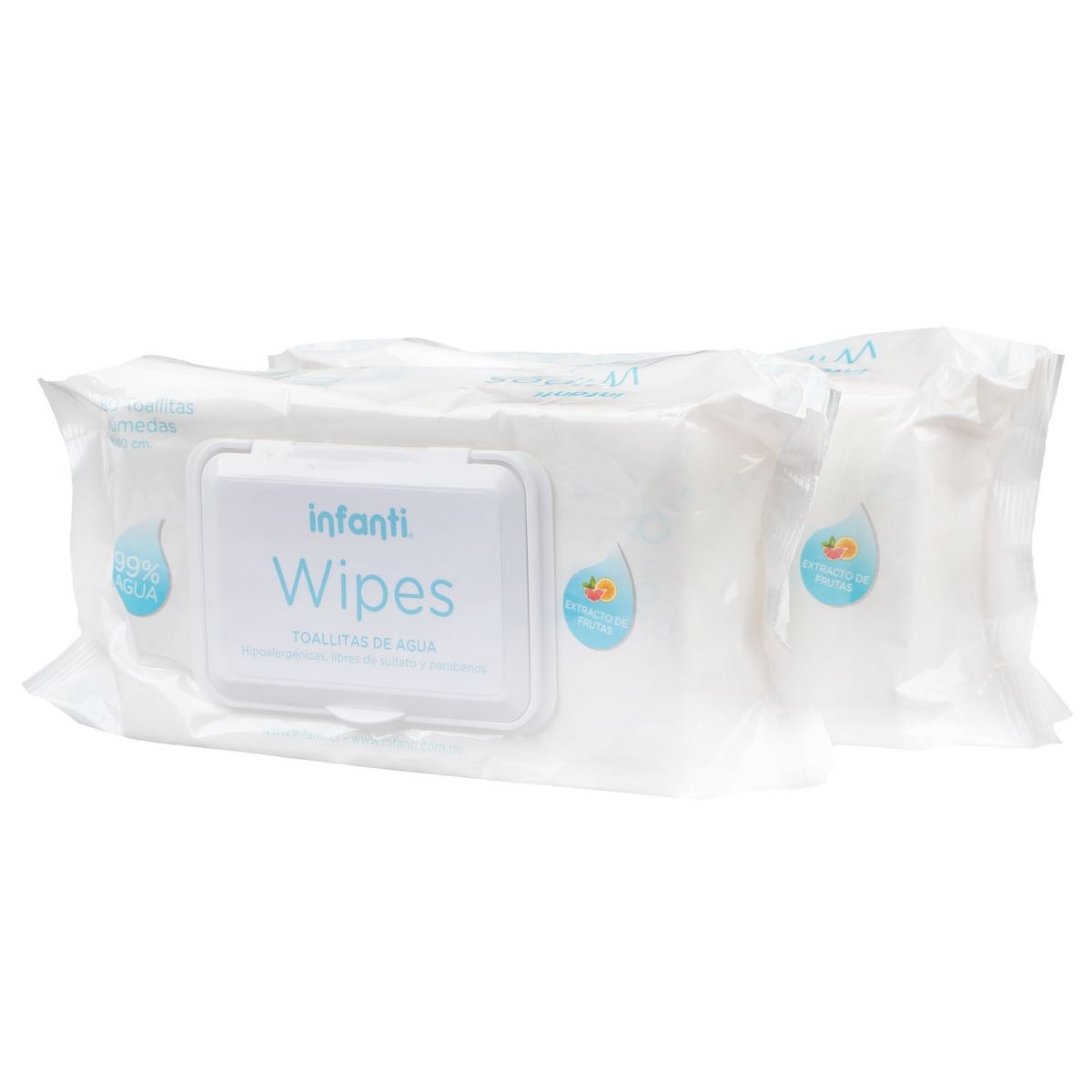 INFANTI - Toallita Humeda Water Wipes Pack 2x80 Un Ct Infanti