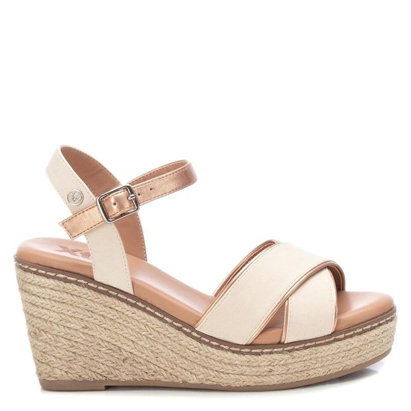 XTI - Sandalia Mujer Beige Xti