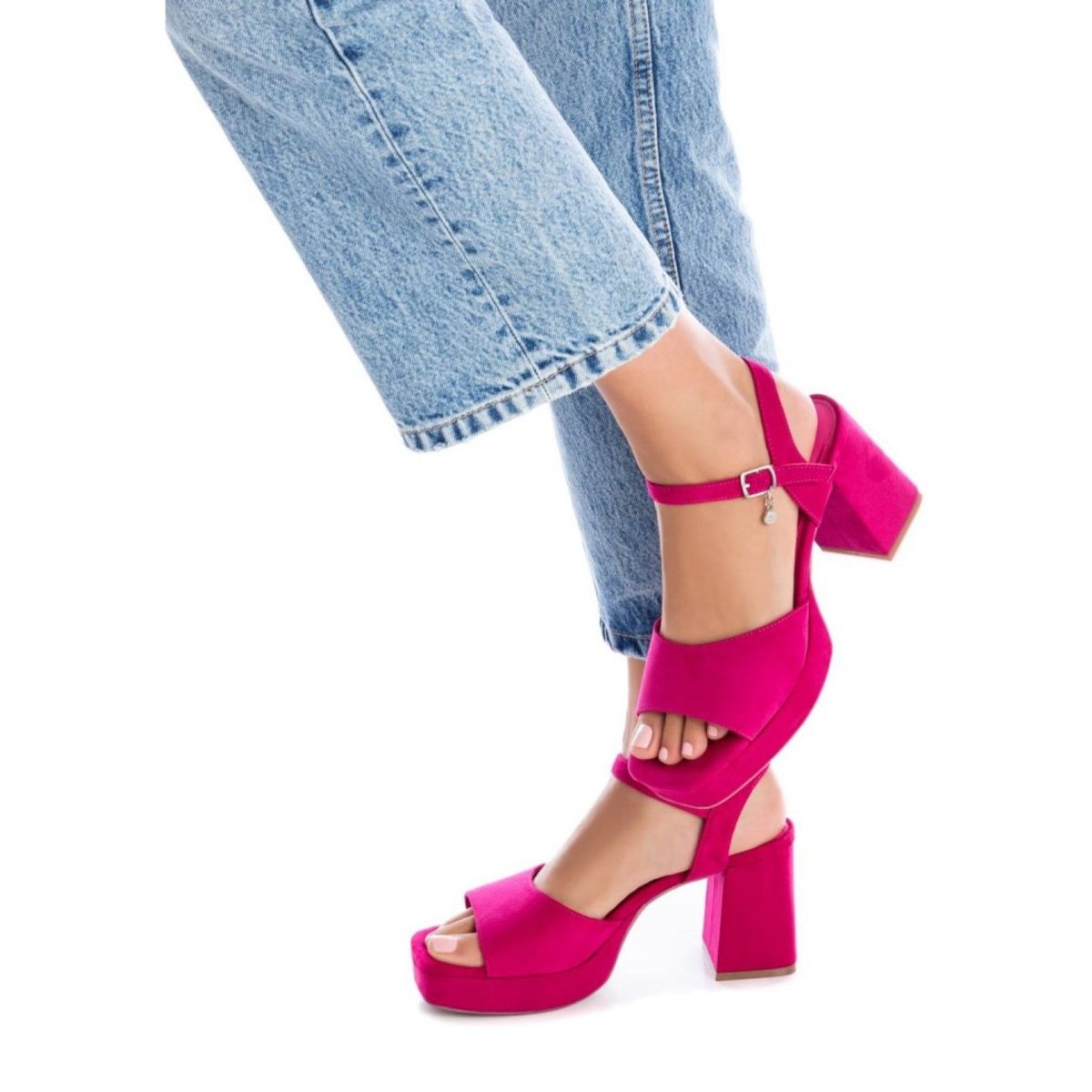 XTI - Sandalia Mujer Fucsia Xti