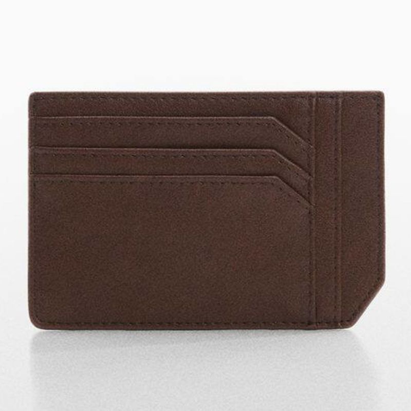 MANGO MAN - Tarjetero Efecto Piel Lisa Hombre Mango Man