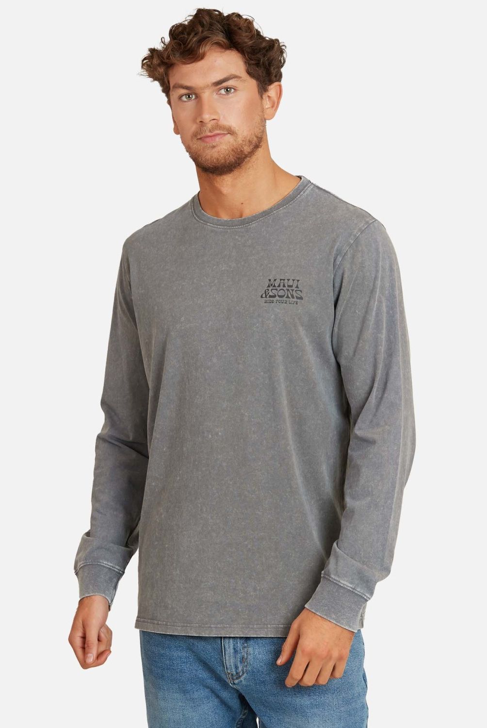 MAUI AND SONS - Polera Manga Larga Algodón Hombre Maui And Sons