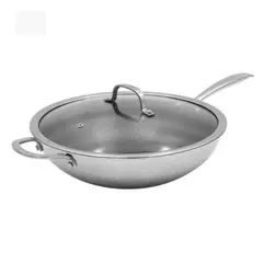 KEEP - Woks Acero Inoxidable 32 Cm