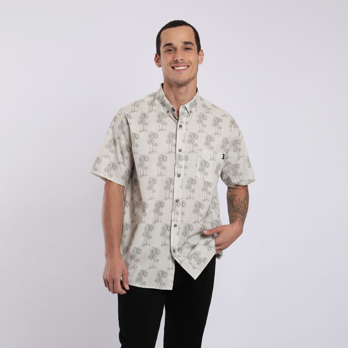 FROENS - Camisa Casual Manga Corta Easy Iron Hombre Froens