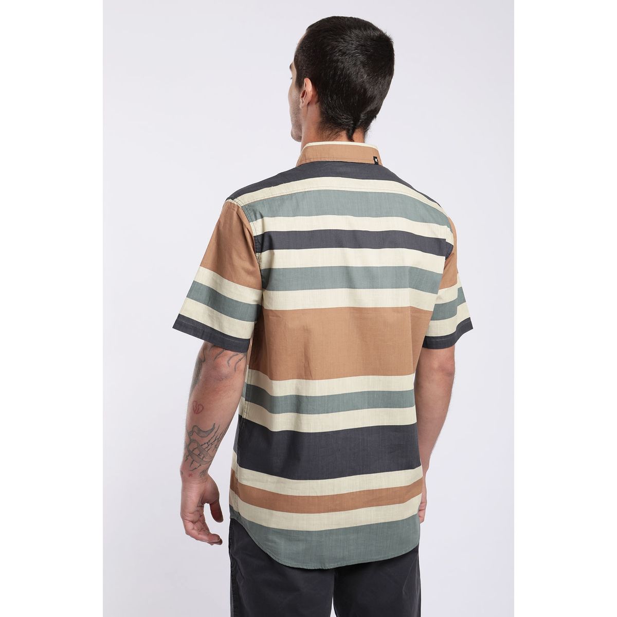 FROENS - Camisa Casual Manga Corta Algodón Hombre Froens