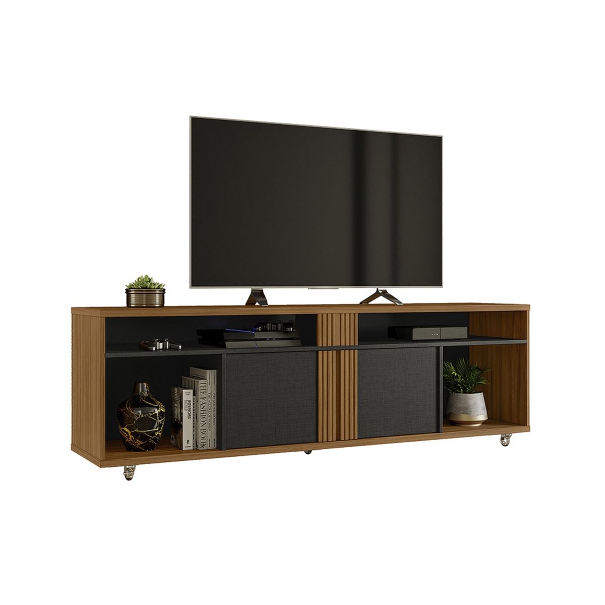 HOME MOBILI - Rack TV 70 2 Puertas Casas Home Mobili