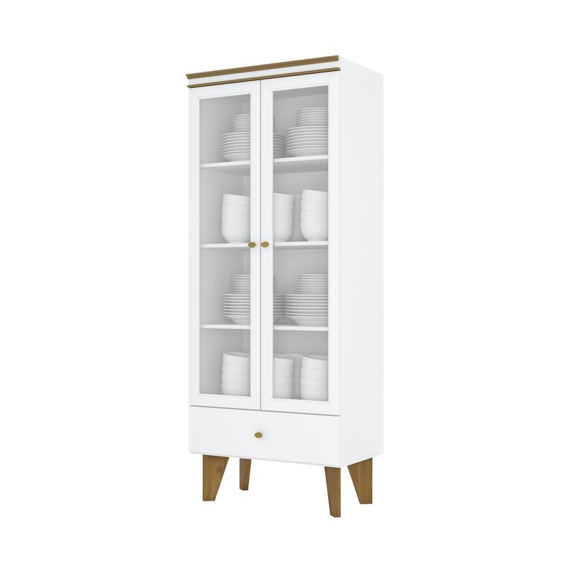HOME MOBILI - Vitrina 2 Puertas Cristal Home Mobili