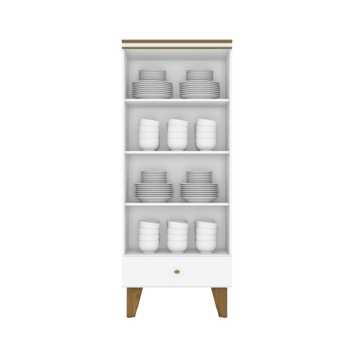 HOME MOBILI - Vitrina 2 Puertas Cristal Home Mobili