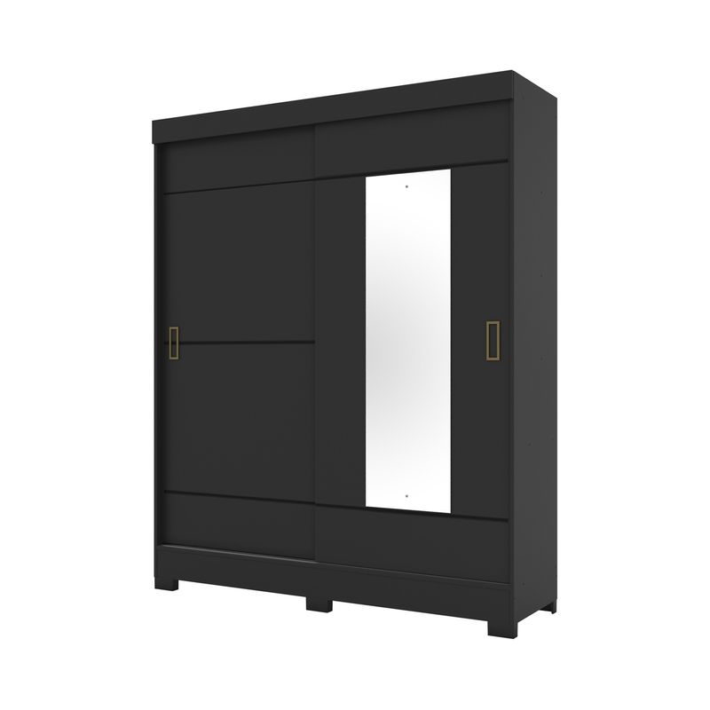 HOME MOBILI - Clóset 2 Puertas Win Negro Home Mobili