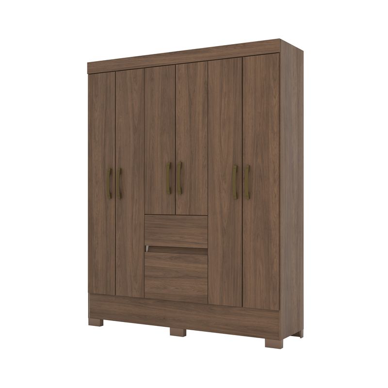 HOME MOBILI - Clóset 6 Puertas 1 Cajón MeL Castaño Home Mobili