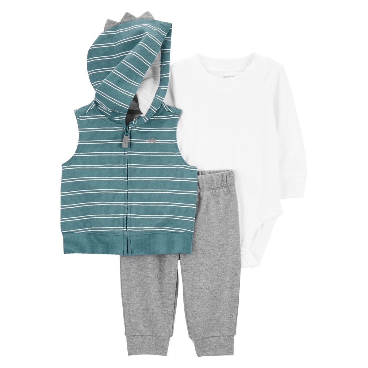 CARTER'S - Conjunto 3 Piezas Polerón, Body y Pantalón Bebé Niño Carter's