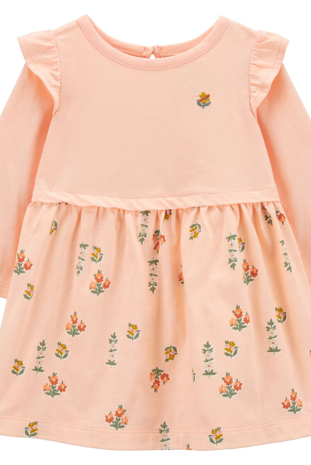 CARTER'S - Vestido Algodón Con Cubre Pañal Bebé Niña Carter's