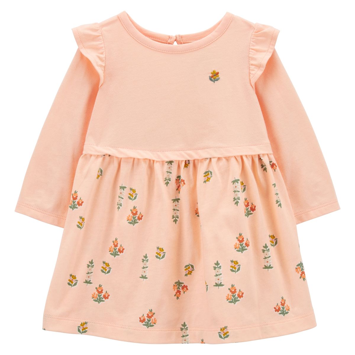 CARTER'S - Vestido Algodón Con Cubre Pañal Bebé Niña Carter's