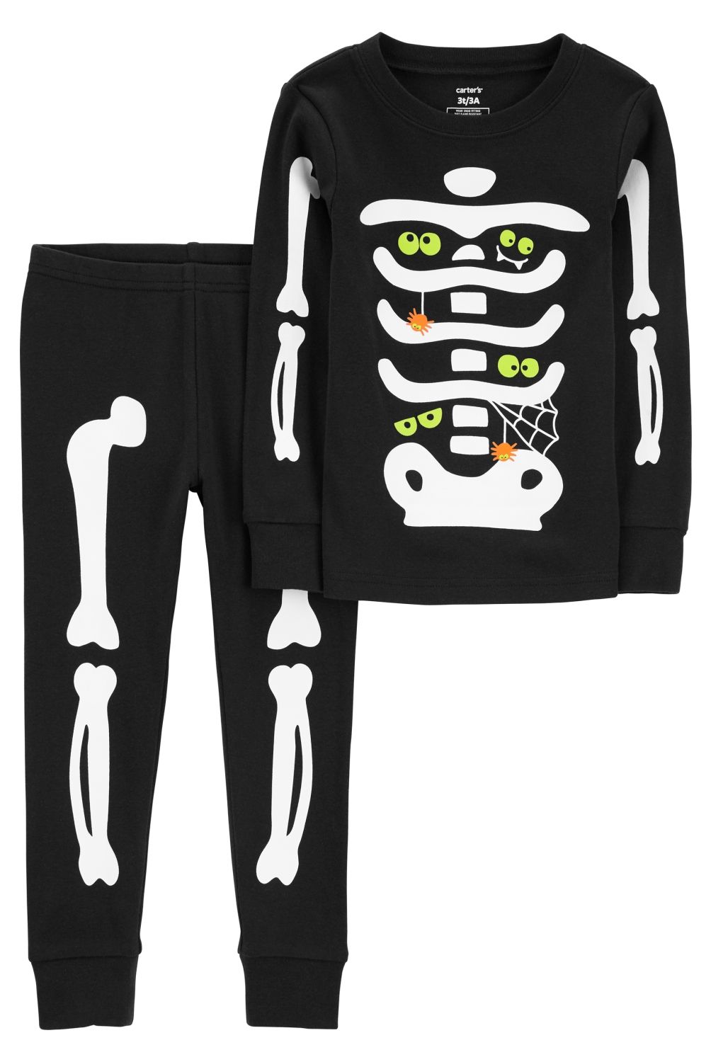 CARTER'S - Pijama 2 Piezas Algodón Halloween Esqueleto Niño Carter's