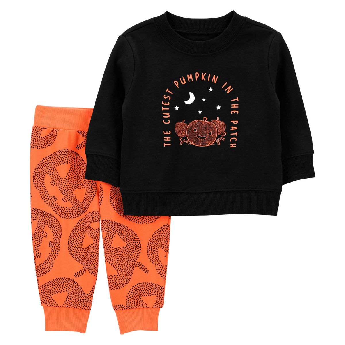 CARTER'S - Conjunto 2 Piezas Halloween Poleron y Pantalón Buzo Unisex Bebé Carter's