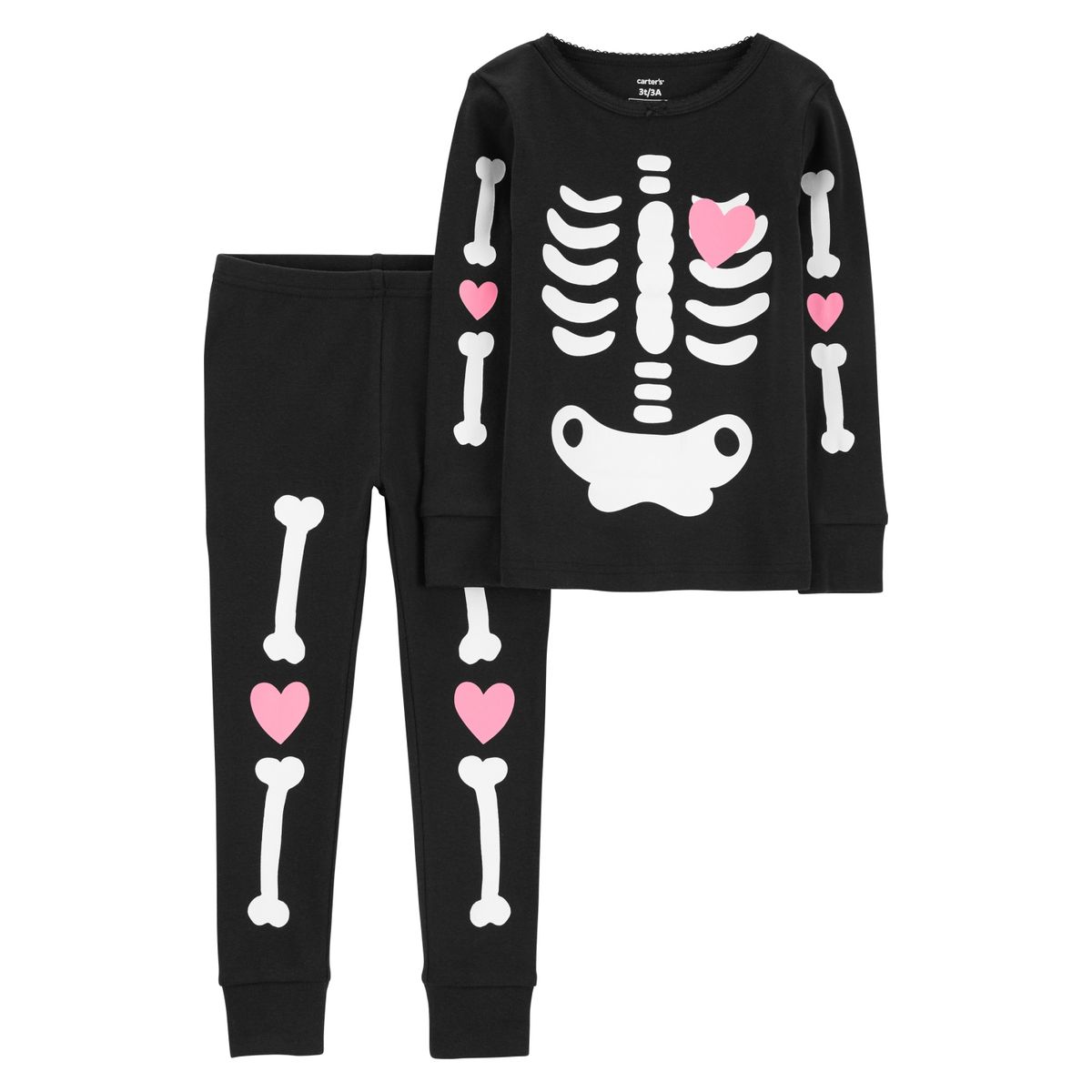 CARTER'S - Pijama 2 Piezas Algodón Halloween Esqueleto Niña Carter's