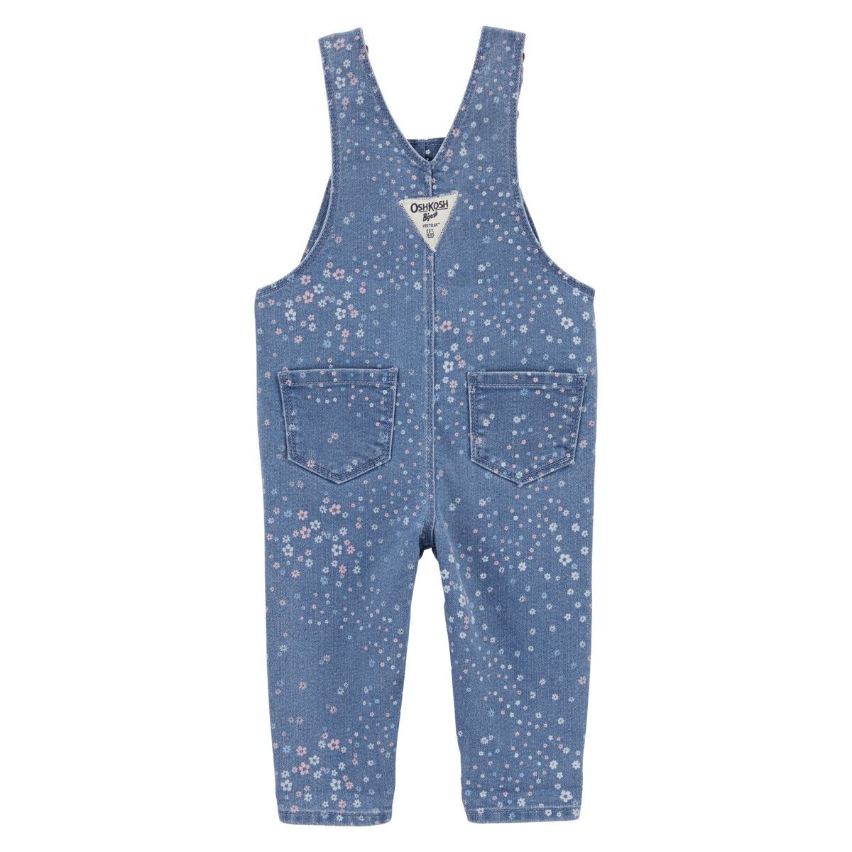OSHKOSH - Jardinera Mezclilla Estampada Bebé Niña Oshkosh