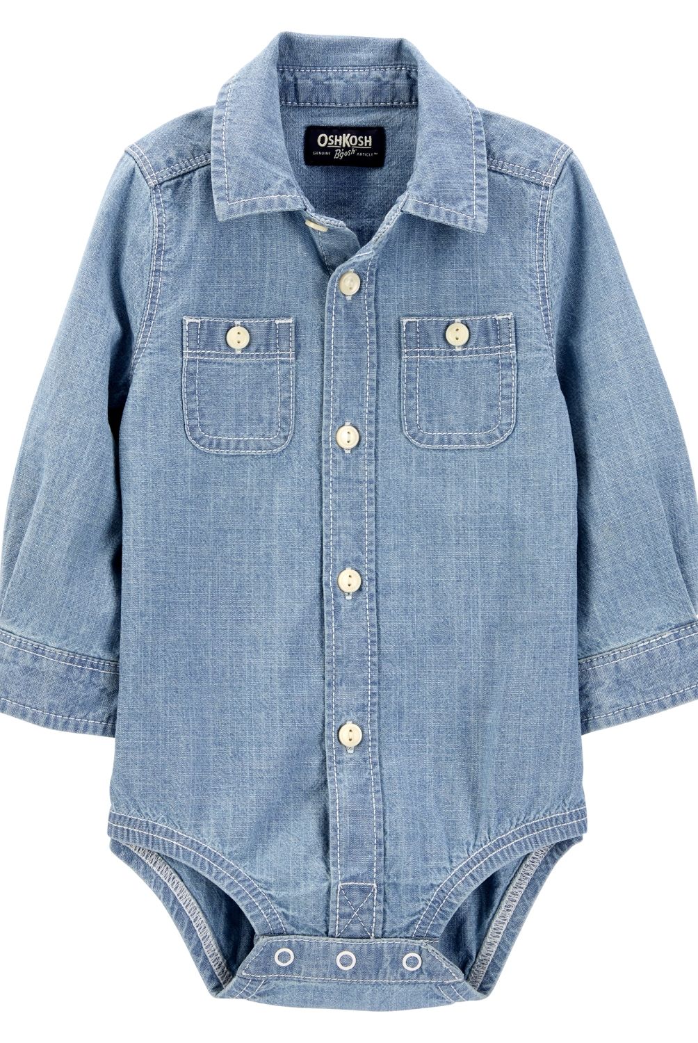 OSHKOSH - Body Algodón Tipo Camisa  Bebé Niño  Oshkosh