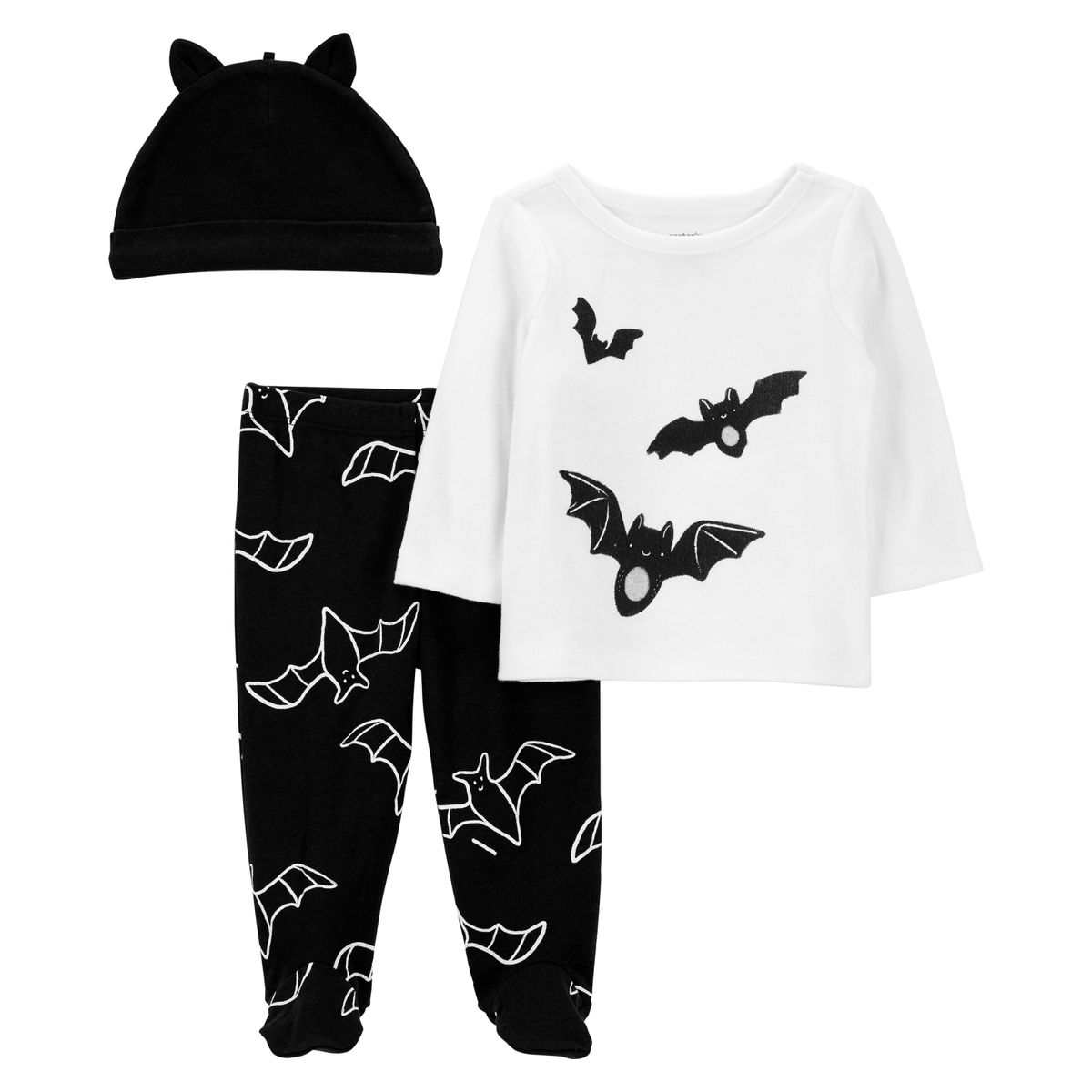 CARTER'S - Conjunto 3 Piezas Halloween Polera, Gorro y Pantalón Unisex Bebé Carter's