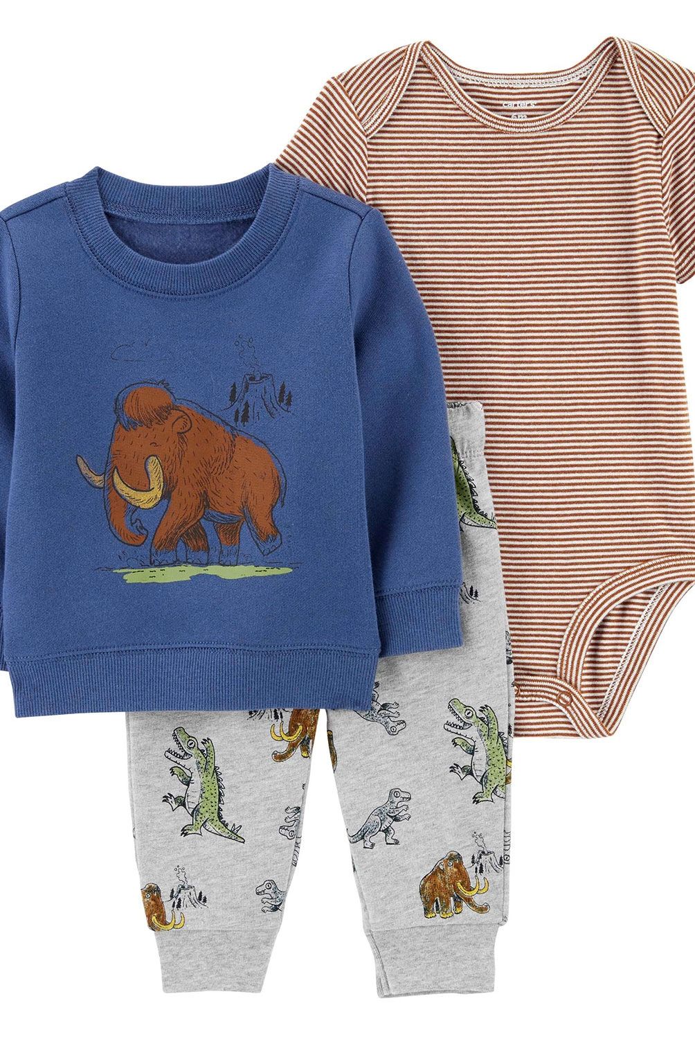 CARTER'S - Conjunto 3 Piezas Polerón, Body y Pantalón Bebé Niño Carter's