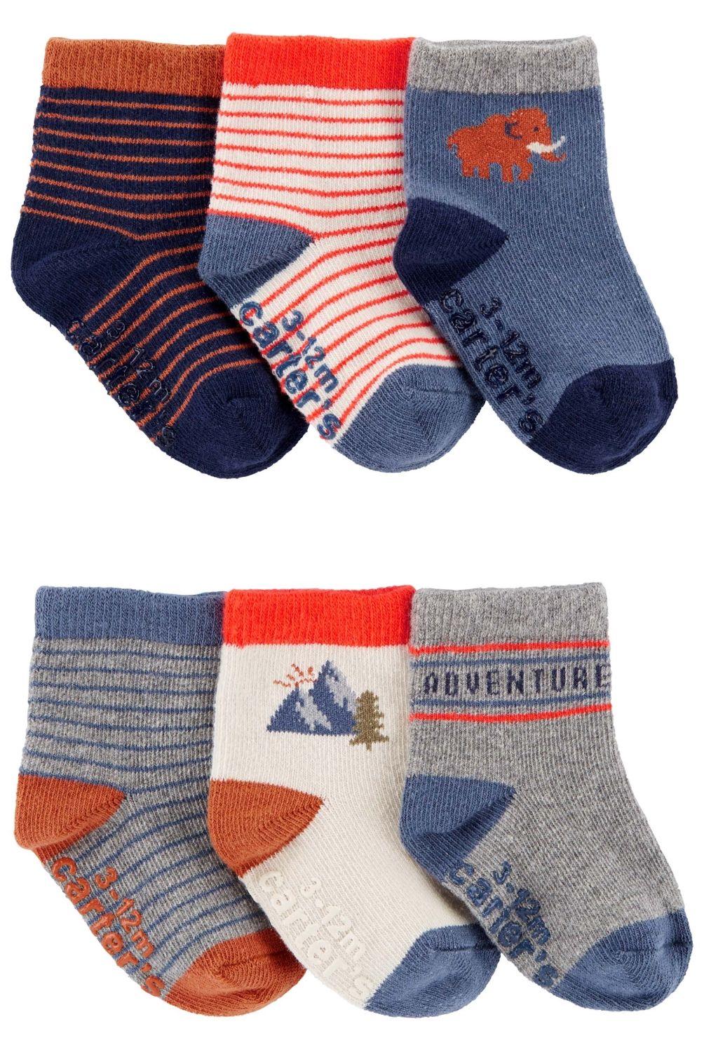 CARTER'S - Calcetines Pack 6 Pares Bebé Niño Carter's