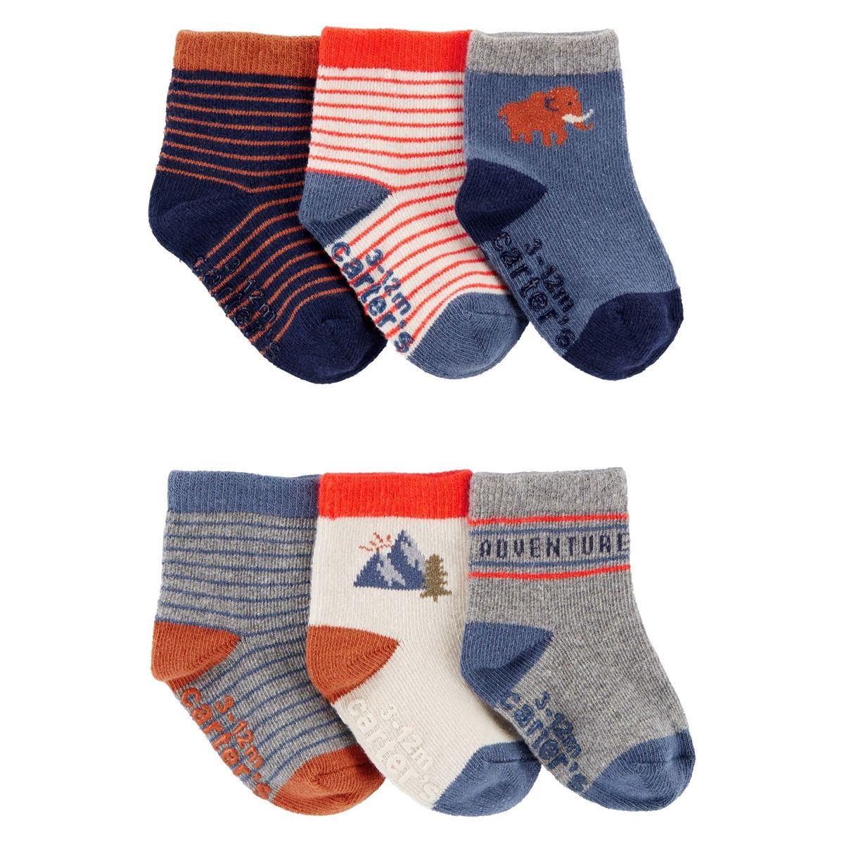 CARTER'S - Calcetines Pack 6 Pares Bebé Niño Carter's