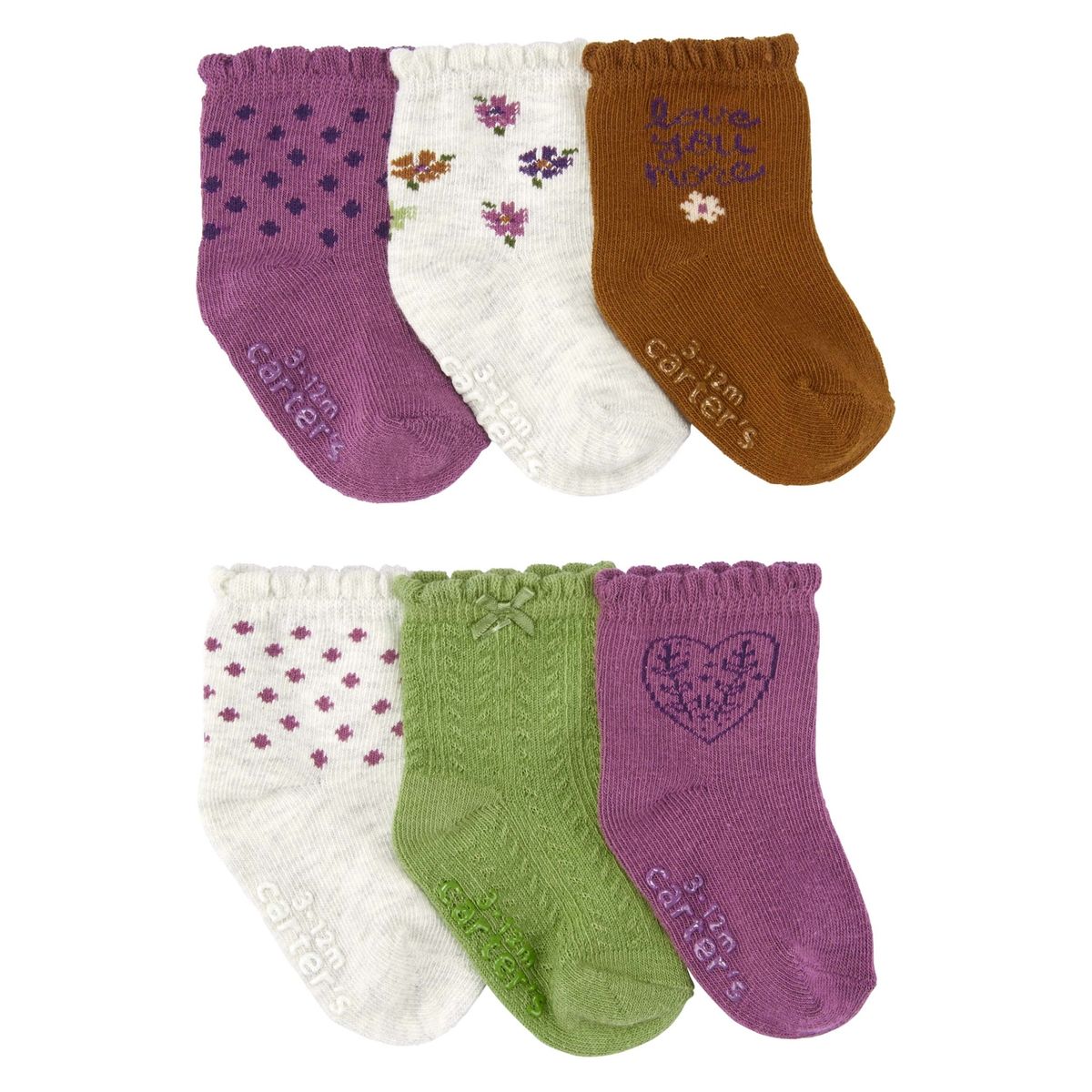 CARTER'S - Calcetines Pack 6 Pares Bebé Niña Carter's