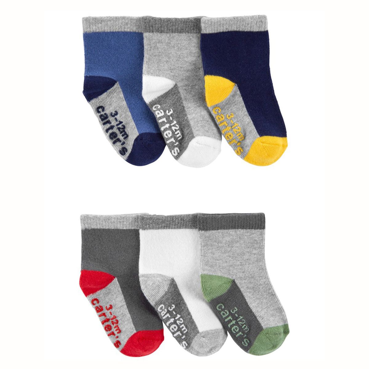 CARTER'S - Calcetines Pack 6 Pares Bebé Niño Carter's