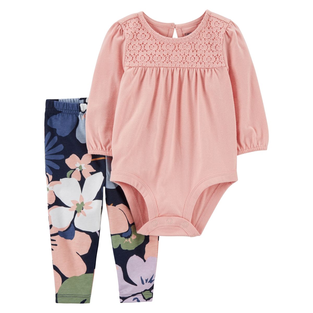 CARTER'S - Conjunto 2 Piezas Body Y Calza Bebé Niña Carter's