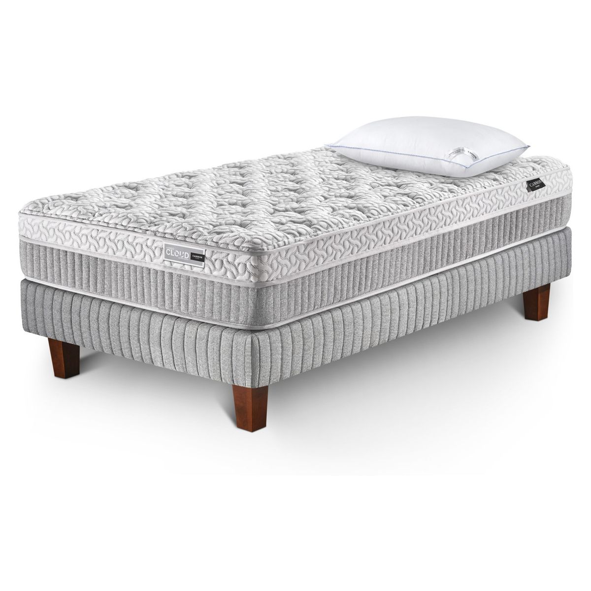 CANNON - Cama 1.5 Plazas Hybrid Cloud + Almohada Cannon