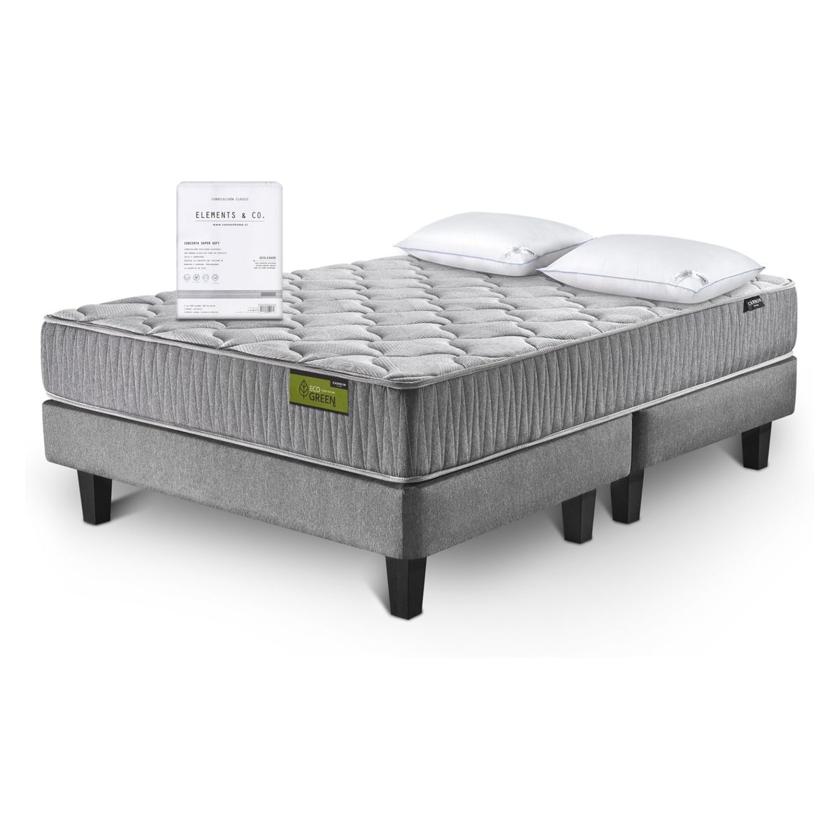 CANNON - Cama Europea Eco Green 2 Plazas Cannon