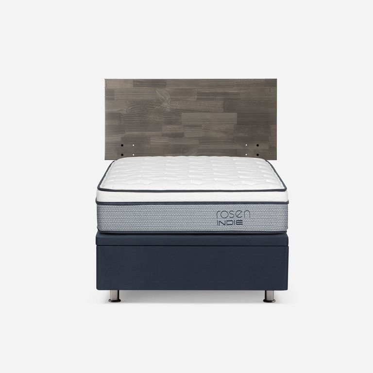 Cama baúl Indie 1 Plaza x 2.00mt + Respaldo