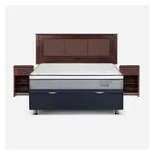 ROSEN - Boxet Indie 2 Plazas + Respaldo Incluye 2 Veladores