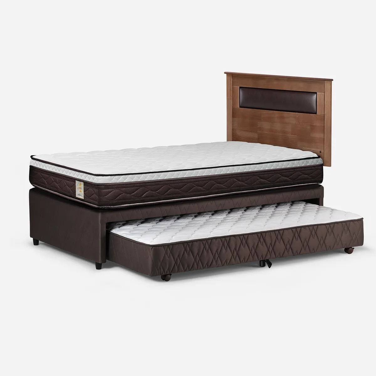 ROSEN - Diván New Style 4 Plus 1.5 Plazas x 2.00 mt + Respaldo + 1 Velador Rosen