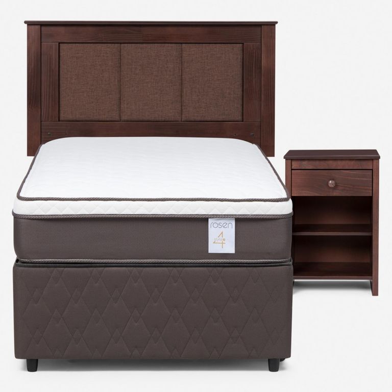 Cama Nido New Style 4 Plus P 1.5 plazas x 2.00 mt + Respaldo + 1 Velador