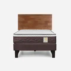 ROSEN - Cama Europea 1.5 Plaza N Style 4 Plus +Respaldo Tabor