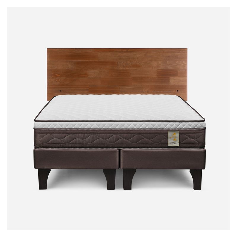 ROSEN - Cama Europea 2 Plazas New Style 4 + Respaldo Tabor Rosen