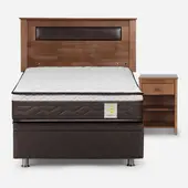 ROSEN - Boxet New Style 4 Plus 1.5 Plaza + Respaldo Incluye 1 Velador